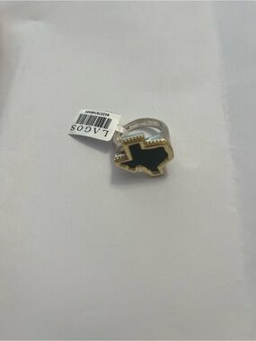 ASOS Black and Gold Texas Outline Ring
